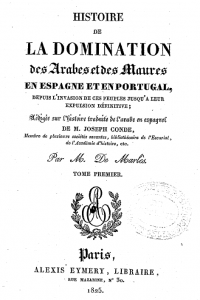 HISTOIRE de la domination des Arabes et des Maures en Esp-Portugal