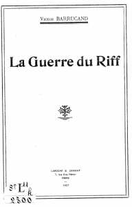 La guerre du Rif victor B.