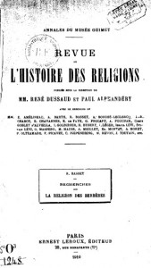 Revue de l histoie des religions